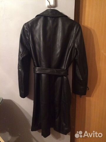 Женский кожаный плащ Женский кожаный плащ