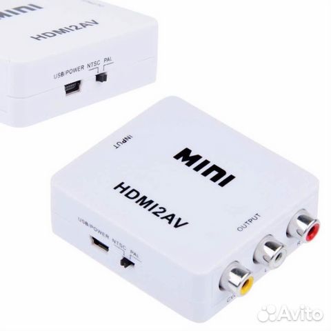 Конвертер переходник с hdmi на 3RCA (тюльпаны AV)