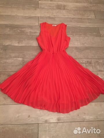 Платье кораллового цвета шифон