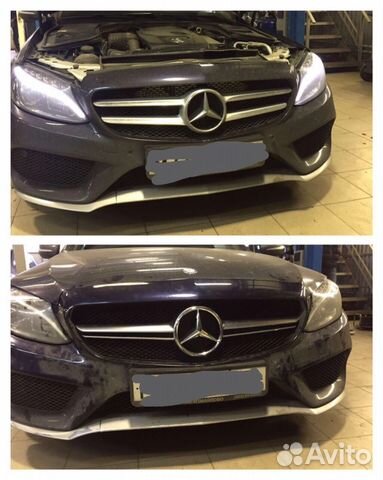 Задний диффузор AMG для Mercedes w205