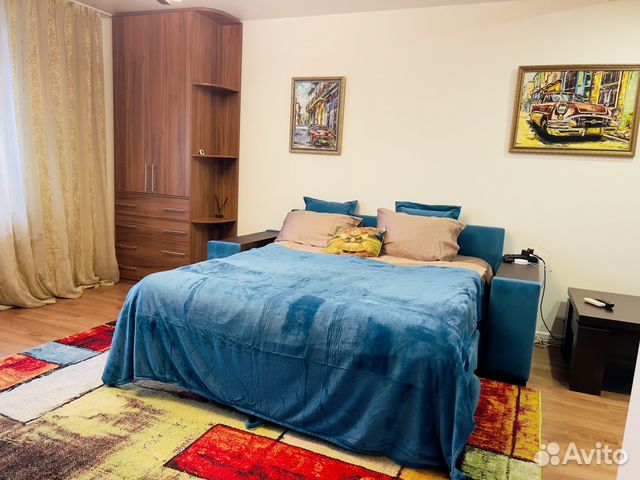 

1-к. квартира, 44 м², 2 кровати