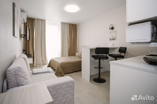 

Квартира-студия, 28 м², 2 кровати