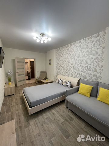 

1-к. квартира, 40 м², 2 кровати