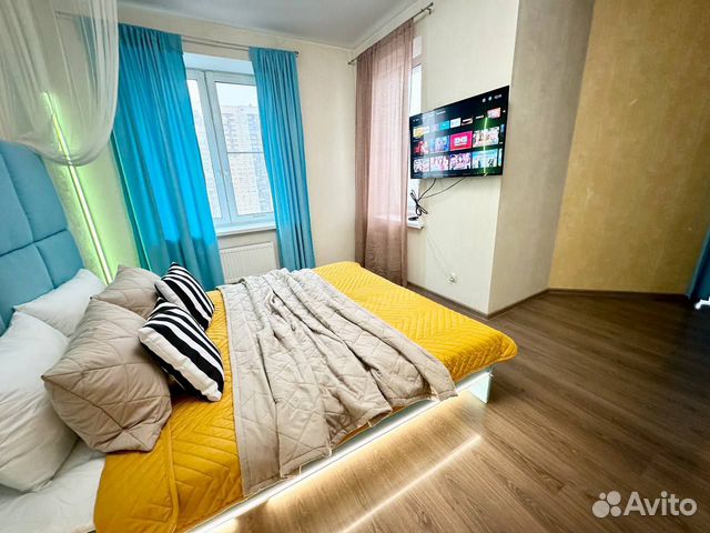 

1-к. квартира, 43 м², 2 кровати