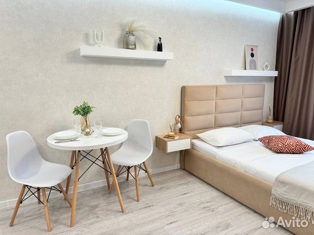 

Квартира-студия, 28 м², 2 кровати