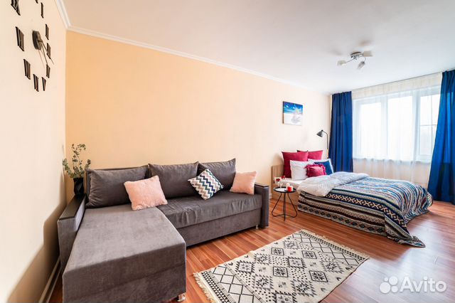 

1-к. квартира, 45 м², 2 кровати