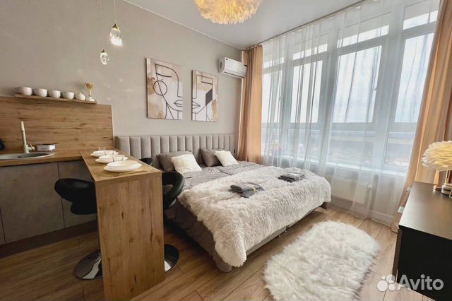 

Квартира-студия, 21 м², 2 кровати