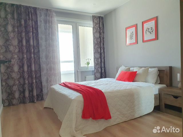 

1-к. квартира, 45 м², 2 кровати