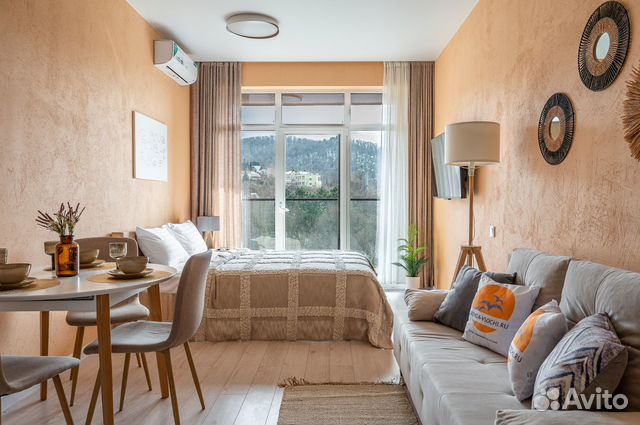 

Квартира-студия, 30 м², 2 кровати