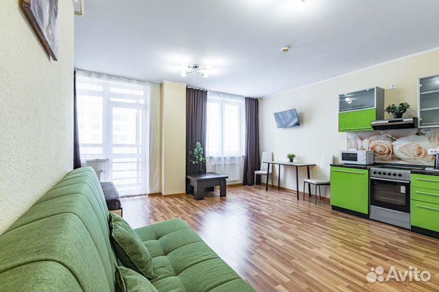 

Квартира-студия, 34 м², 2 кровати