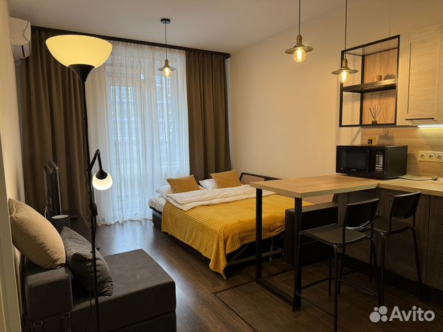 

Квартира-студия, 24 м², 2 кровати