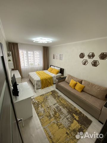 

1-к. квартира, 38 м², 2 кровати