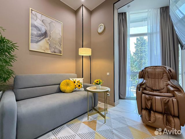 

1-к. квартира в апарт-отеле, 45 м², 2 кровати