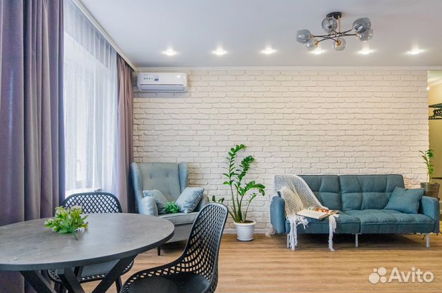 

1-к. квартира, 46 м², 2 кровати