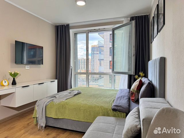 

Квартира-студия, 25 м², 2 кровати