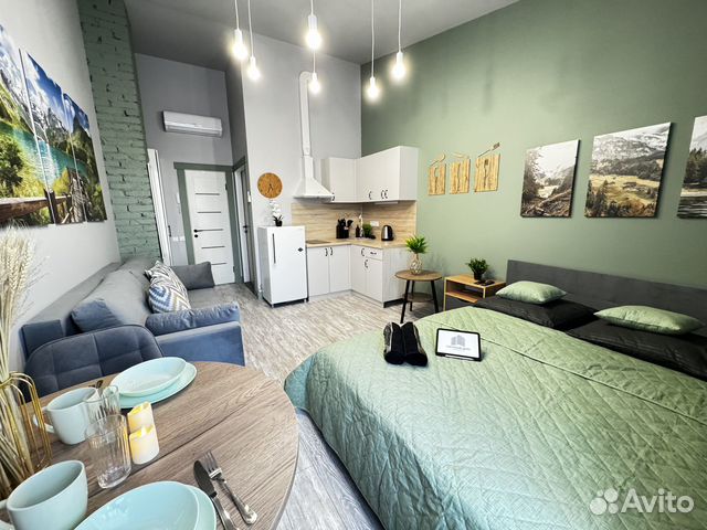 

Квартира-студия, 28 м², 2 кровати