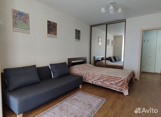 

1-к. квартира, 45 м², 2 кровати