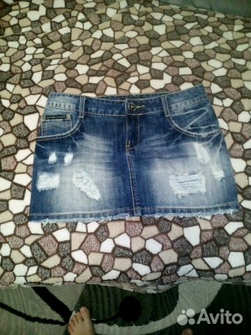 Юбка джинсовая