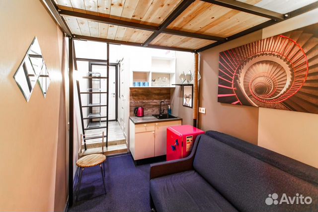 

Квартира-студия, 17 м², 2 кровати