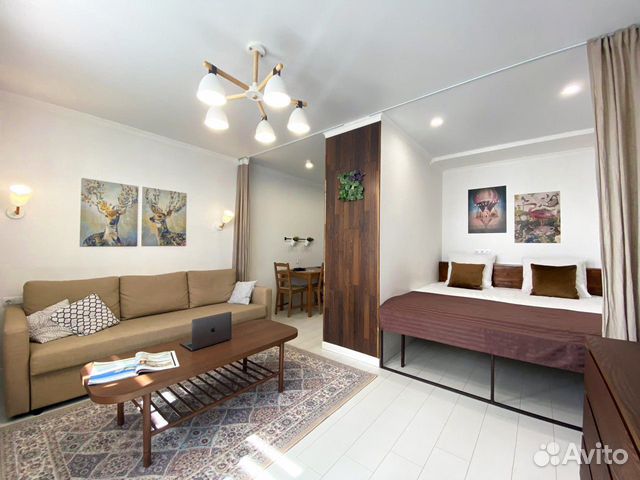 

Квартира-студия, 37 м², 2 кровати