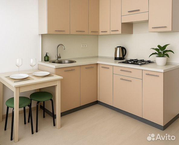 

1-к. квартира, 33 м², 3 кровати