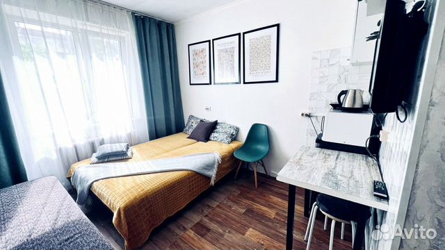 

Квартира-студия, 18 м², 2 кровати