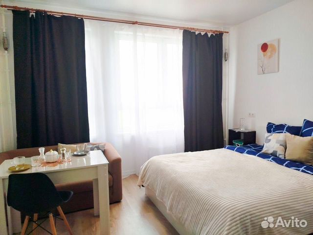 

Квартира-студия, 28 м², 2 кровати