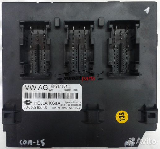 Блок комфорта Skoda J519 BCM 1K0 937 084, 1K0 937 Блок комфорта Skoda J519 BCM 1K0 937 084, 1K0 937