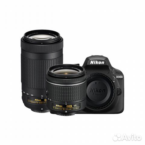 Nikon D3400 double kit af-p 18-55mm / 70-300mm DX Nikon D3400 double kit af-p 18-55mm / 70-300mm DX