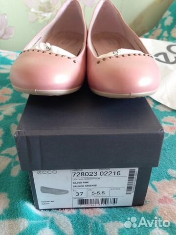 Балетки для девочки Ecco 37 новые Балетки для девочки Ecco 37 новые