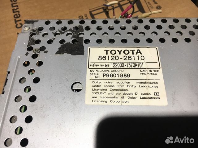 Магнитола штатная кассетная Toyota
