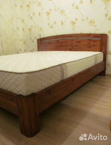 Кровать двуспальная 180х200 из массива дерева