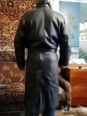 Кожаный муж. плащ-пальто Кожаный муж. плащ-пальто