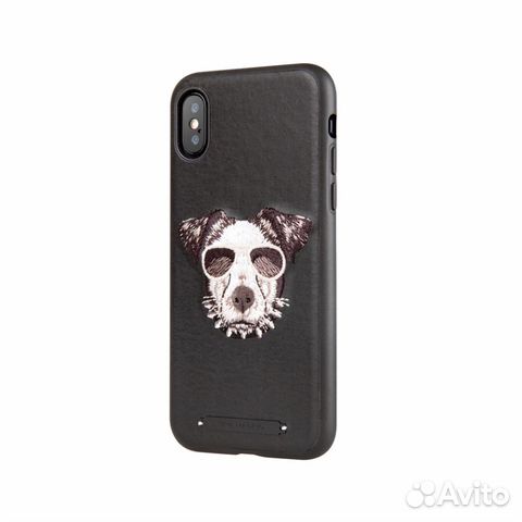 Чехол кожаный Viva Madrid для iPhone X Culto Dog
