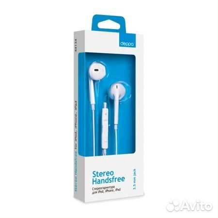Cтереогарнитура Deppa для Apple iPod, iPhone, iPad Cтереогарнитура Deppa для Apple iPod, iPhone, iPad