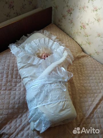 Зимний конверт одеяло на выписку