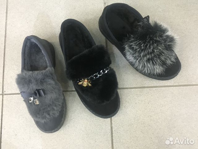 Тапки тапочки мокасины с мехом новые 35 - 38 р Тапки тапочки мокасины с мехом новые 35 - 38 р