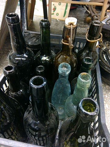 Старинные бутылки