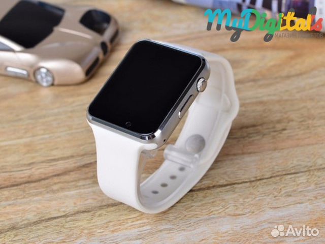 Умные часы телефон Smart Watch A1 Белые