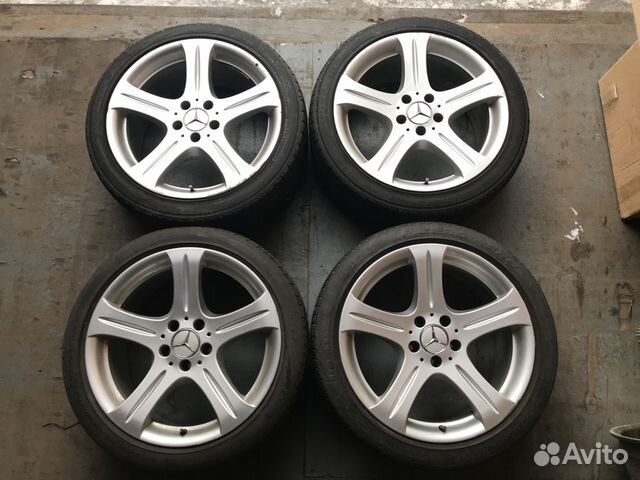 R18 разноширокие диски Mercedes 5 Spoke W219 R18 разноширокие диски Mercedes 5 Spoke W219