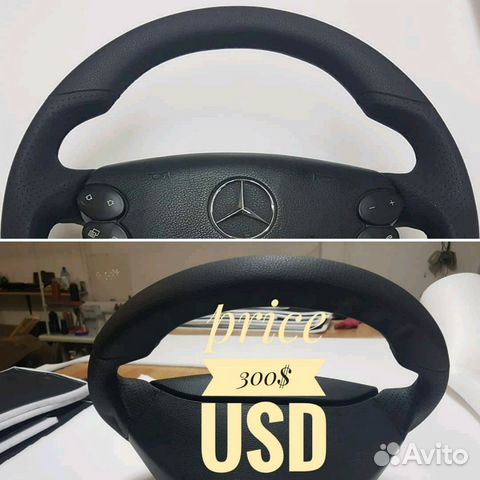 Руль с анатомией amg black series Mercedes