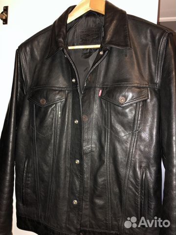 Кожаная куртка Levi’s trucker jacket