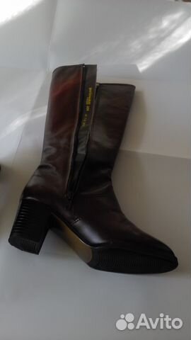 Сапоги женские кожаные финские размер 38
