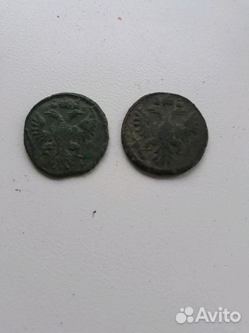 Монеты полушка 2 шт.1735г