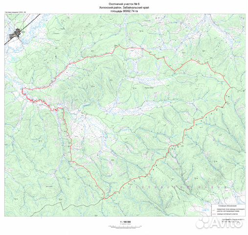Топографическая карта хилокского района забайкальского края