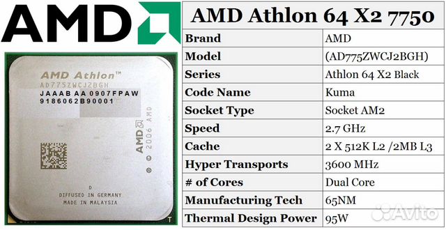 Asus M4A785-M + Athlon X2 7750 + 4Gb DDR2 + кулер