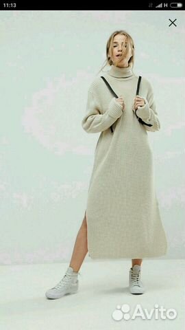 Платье трикотажное бежевое Платье трикотажное бежевое