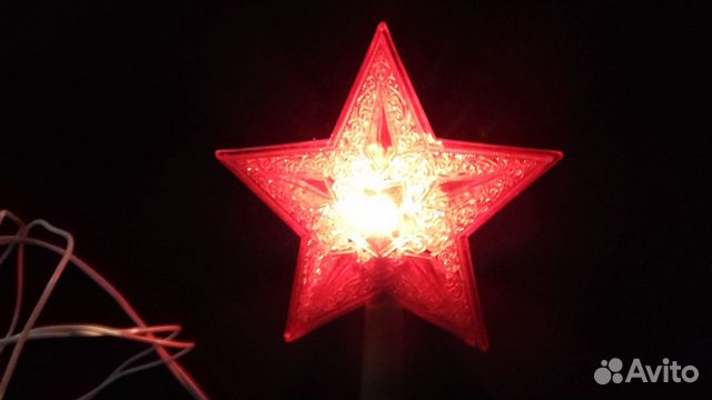 Звезда - верхушка с подсветом винтаж СССР новая Звезда - верхушка с подсветом винтаж СССР новая