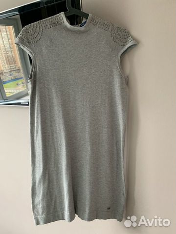 Trussardi jeans платье трикотажное с кашемиром Trussardi jeans платье трикотажное с кашемиром
