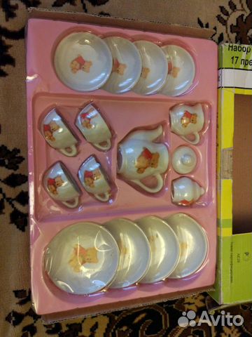Набор детской керамической посуды 17 предметов